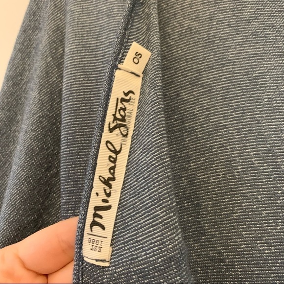 Michael Stars Cross Back Metallic Knit Long Sleeve - Picture 5 of 6